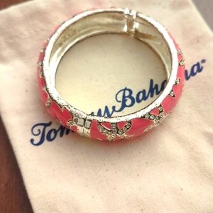 Retired *** 🌴Tommy Bahama🌴 Starfish Barbie PINK 🩷*** Rhinestones Bracelet